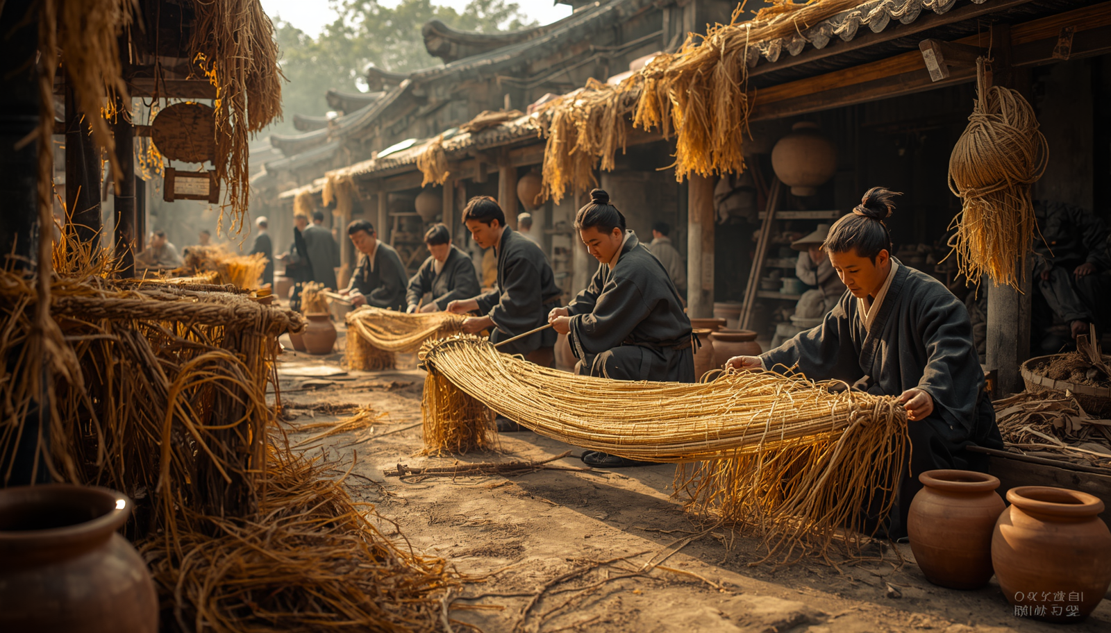Ancient Chinese marketplace