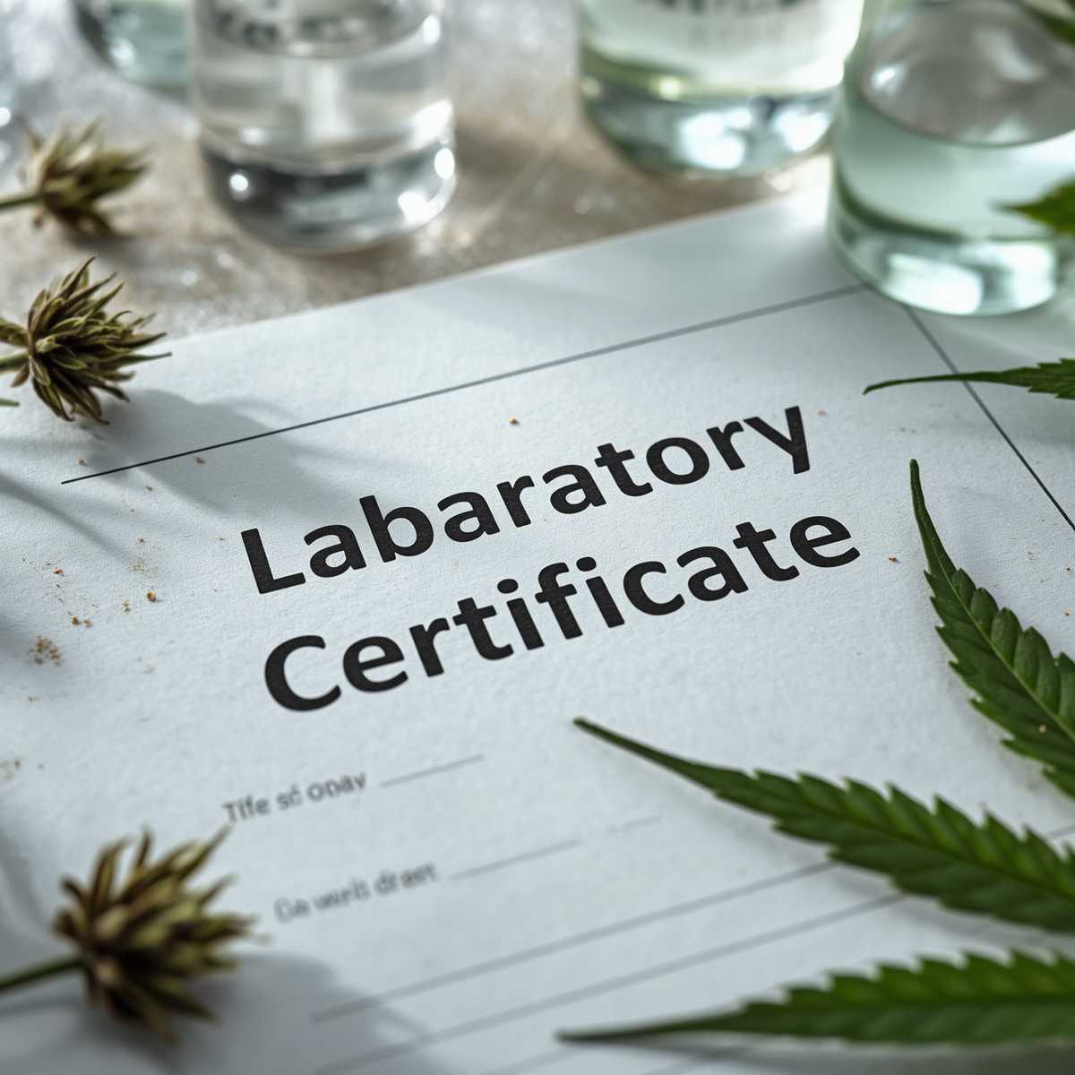 Laboratory certificate