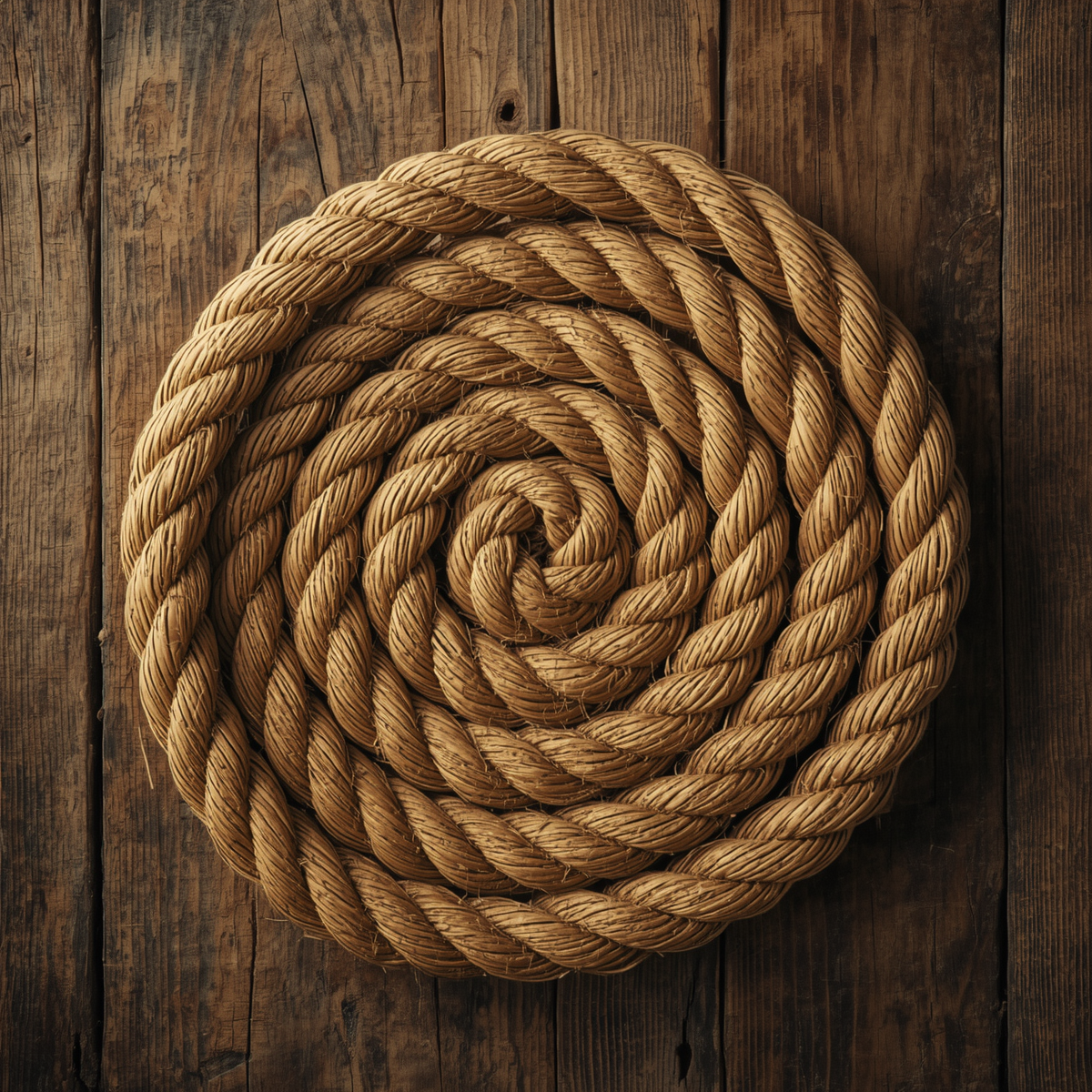 Ancient hemp rope