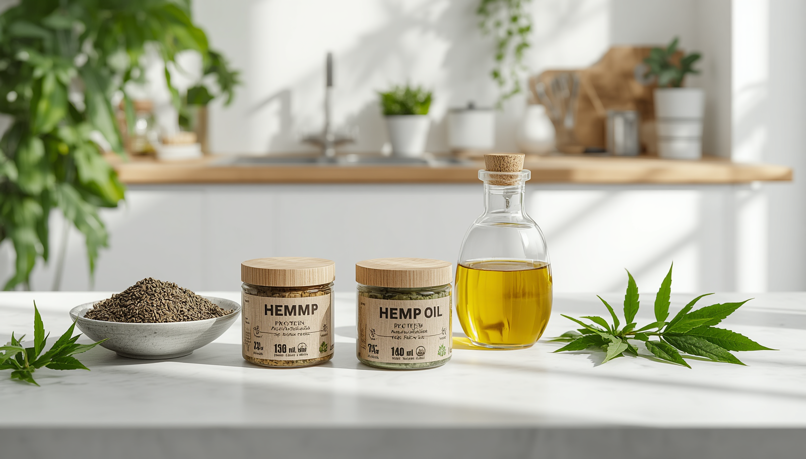 Hemp seed oil and seeds